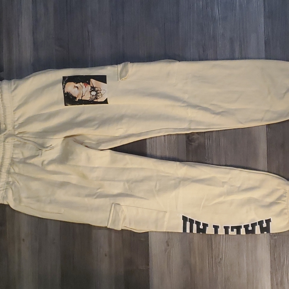 Aaliyah cream carpenter sweatpants LARGE